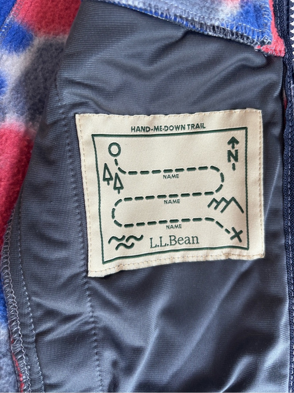LL Bean Retro Mountain Classic Fleece Hooded Jacket - Picture 4 of 5